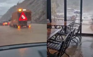 Dalmaciju pogodilo snažno nevrijeme: Bujice na cestama, zabilježene kolone vozila duge 2 kilometra