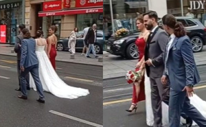 Mladenci blokirali saobraćaj u Sarajevu i izazvali lavinu komentara. Pogledajte snimak