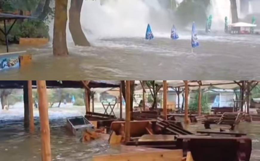 Nevjerovatni prizori: Vodopad Kravice pod vodom - sve pluta u bujici