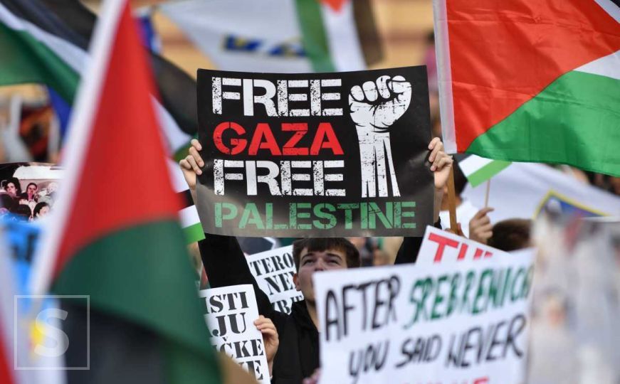 Hiljade ljudi u Frankfurtu prisustvovalo skupu podrške Palestincima