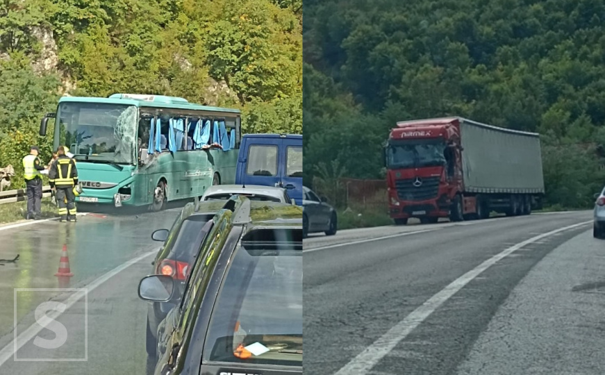 Autobus s vojnicima Oružanih snaga BiH se sudario s kamionom: Ima povrijeđenih