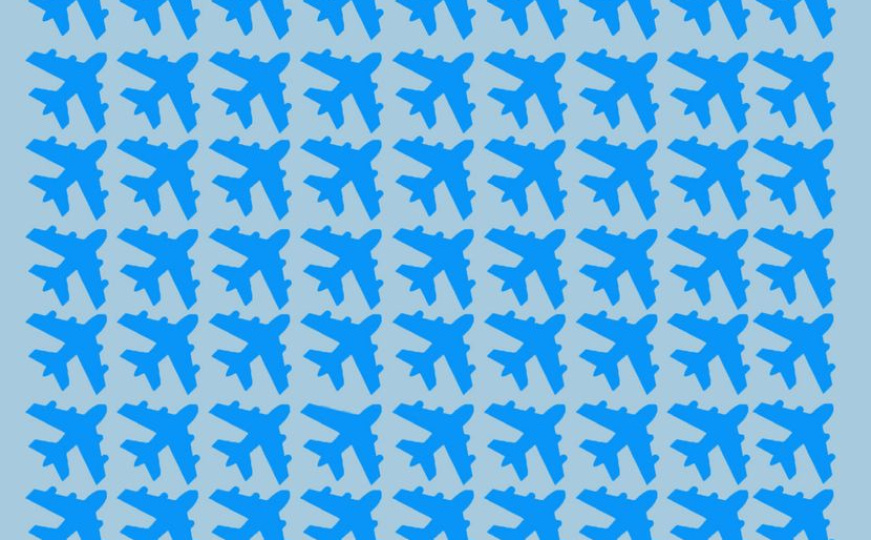 U mnoštvu aviona na slici jedan se razlikuje: Pronađite ga za 7 sekundi