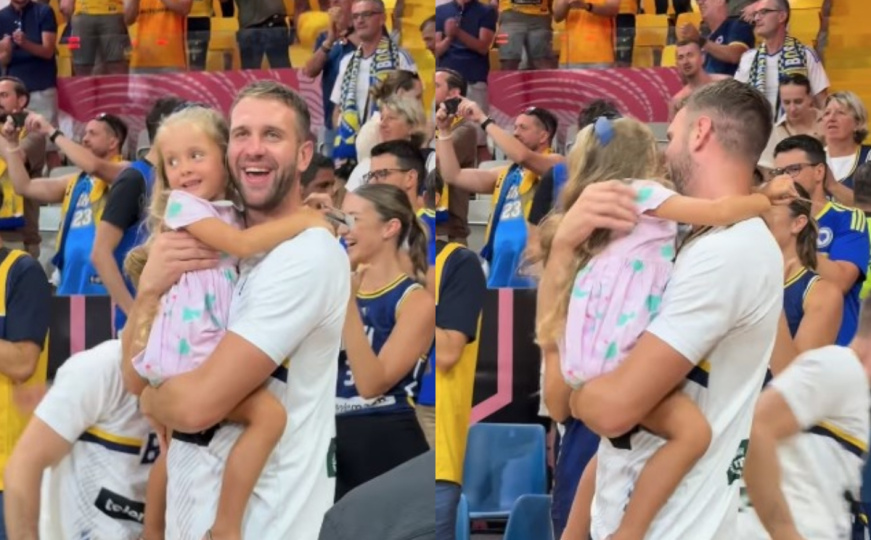 Preslatko: Kapiten Zmajeva s kćerkicom u naručju proslavio historijsku pobjedu