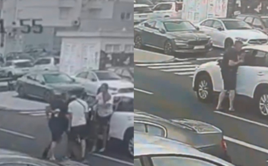 Tuča na pješačkom prijelazu u Mostaru: Objavljen snimak incidenta