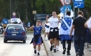 Navijačka groznica pogađa Zenicu: Cijeli grad u plavo-žutoj boji