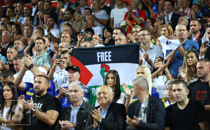 Emotivna poruka navijača BiH s Bilinog Polja: "Preživjela je Bosna, preživjet će i Gaza"