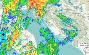 Pratite kretanje oluje prema BiH: BH Meteo objavio mapu - gdje su moguće poplave