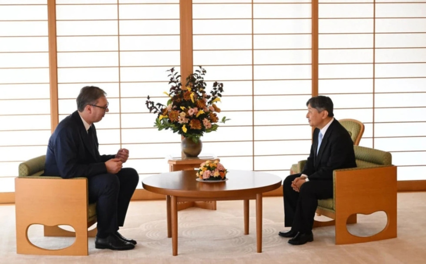 Vučić na prijemu kod japanskog cara Naruhita: Pozvao ga da razmotri mogućnost posjete Srbiji