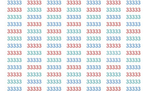 Pronađite broj koji se razlikuje: Imate manje od 20 sekundi