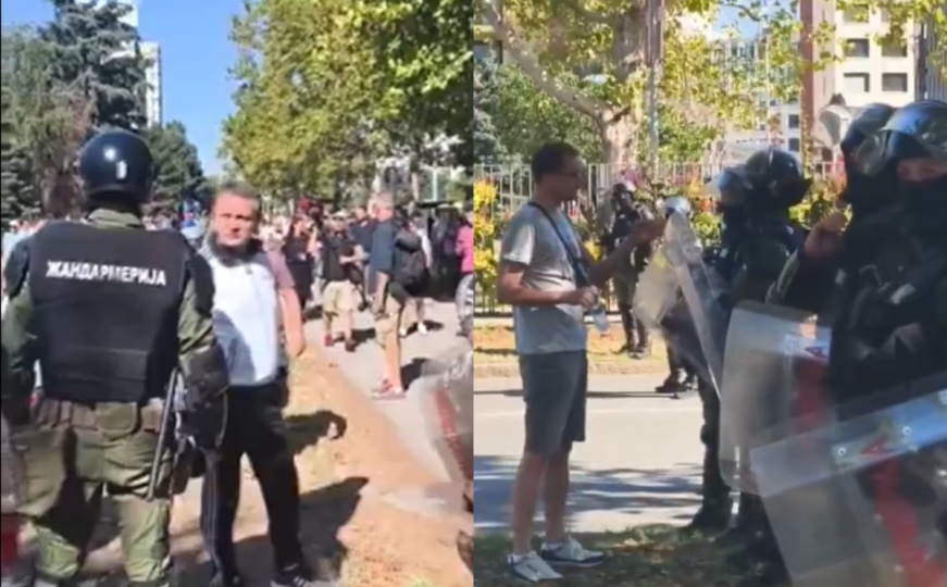 Napeto u Beogradu: Žandarmerija opkolila građane i studente koji žele da prisustvuju Vojnoj paradi