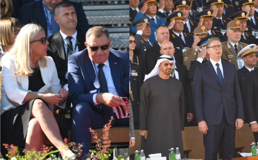 Dodik statista na Vučićevoj paradi: Delegacija iz RS-a sklonjena u stranu, u fokusu arapski šeikovi