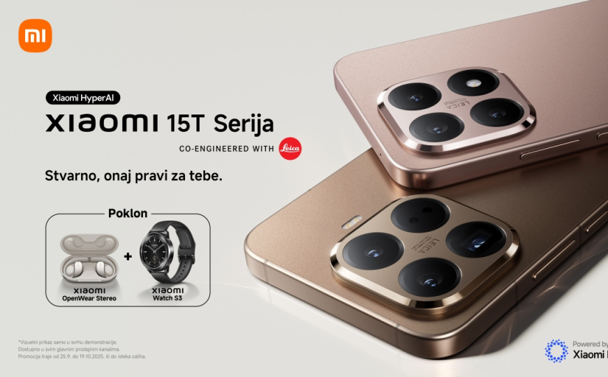 Xiaomi predstavlja Xiaomi 15T seriju: Vrhunska optika, najmodernije tehnologije i flagship dizajn