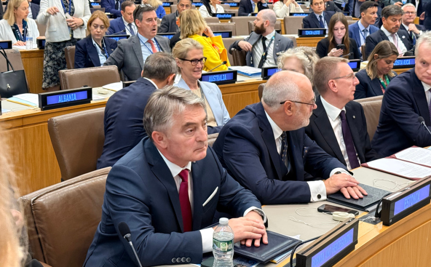 Komšić u New Yorku na poziv Zelenskog: "Dobro će uvijek pobijediti sile zla i uništenja"