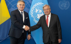 Guterres tokom sastanka s Komšićem poručio: Što prije implementirati Rezoluciju o Srebrenici