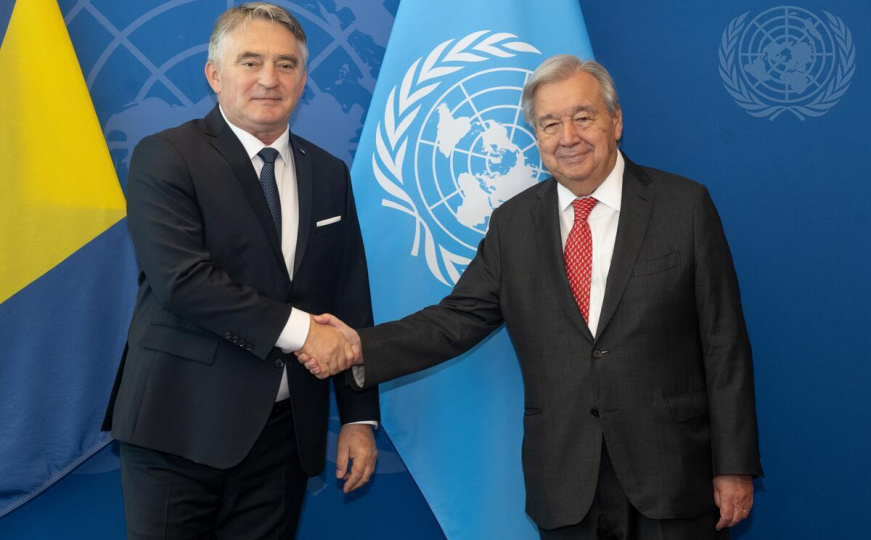 Guterres tokom sastanka s Komšićem poručio: Što prije implementirati Rezoluciju o Srebrenici