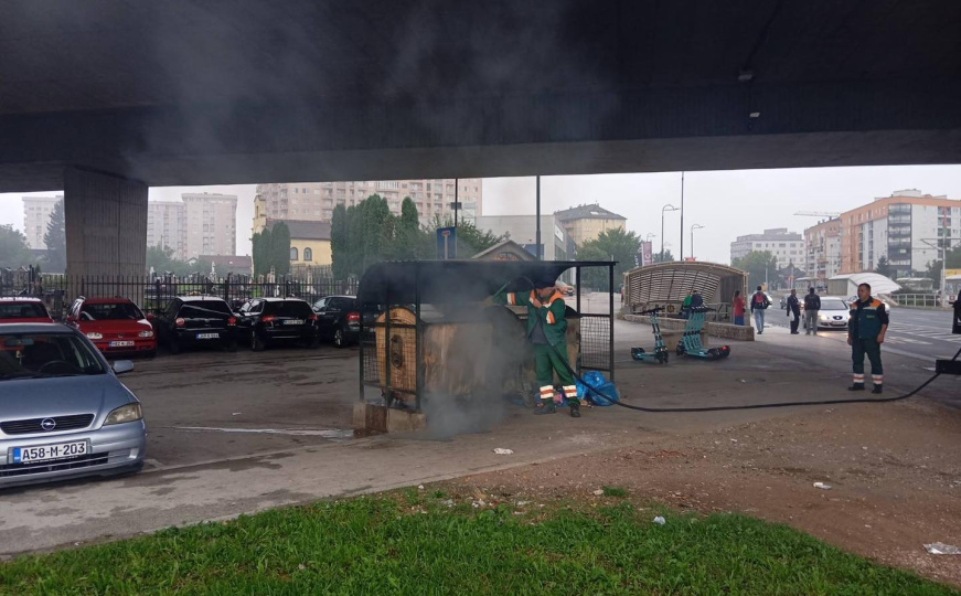 Zapaljen kontejner na Stupu, KJKP RAD jasno poručio: "Vandalizam neće biti tolerisan"