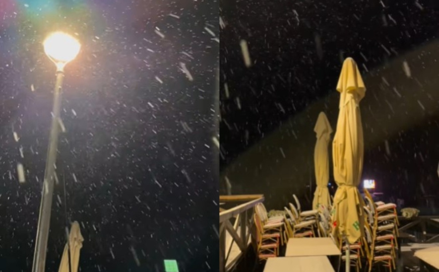 Formirao se bijeli pokrivač: Snijeg pada u Srbiji, pogledajte snimak