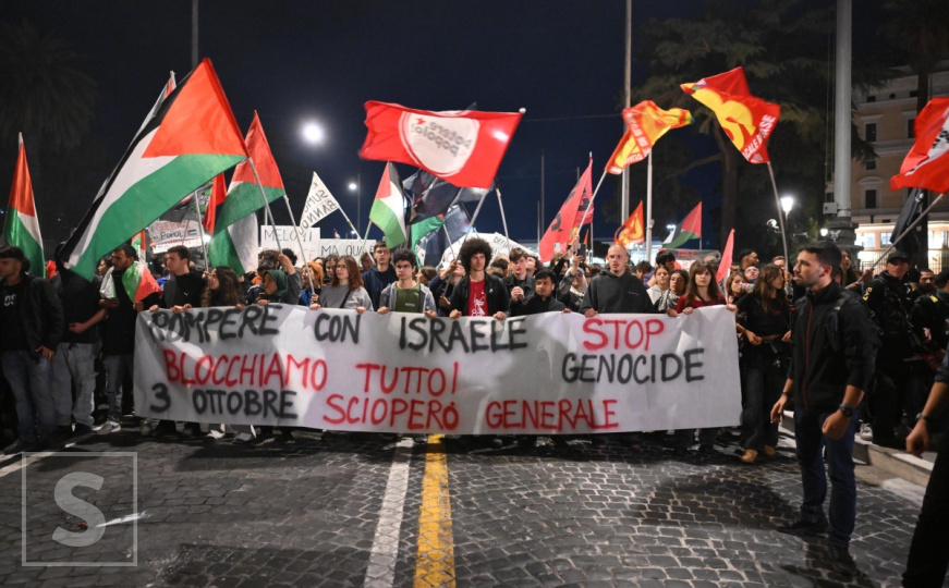 Hiljade Italijana na ulicama širom zemlje: Sprema se štrajk zbog napada na flotilu za Gazu
