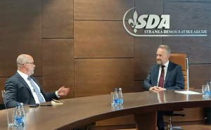 Izetbegović se sastao s Johnom Ginkelom: Južna interkonekcija ključna za sigurnost BiH