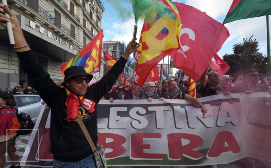 Od škola do prevoza, sve je stalo u Italiji: 100.000 ljudi u Milanu hodalo za Gazu