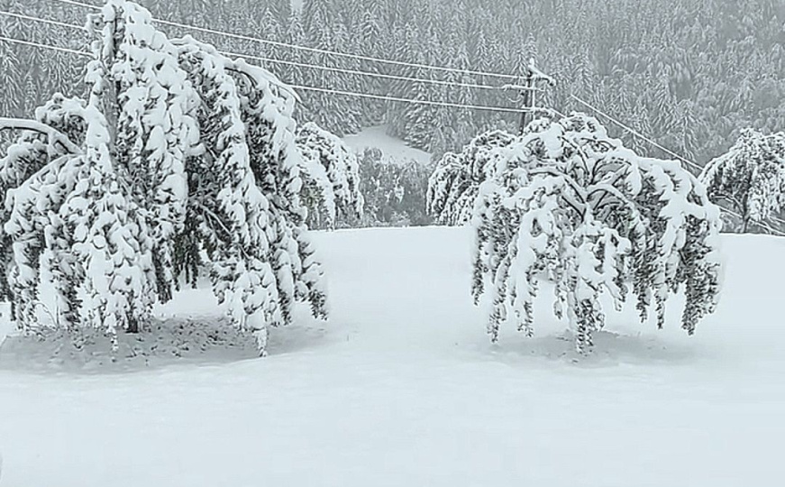 Snijeg napadao kao usred zime: Pogledajte snimak iz Čajniča