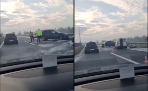 Nesreća na Stupskoj petlji: Automobil udario u bankinu