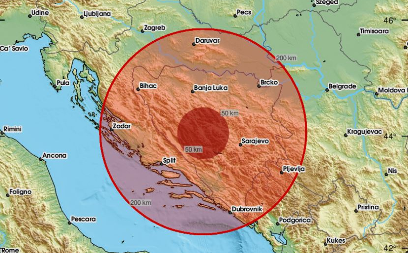 Zemljotres u Bosni i Hercegovini: "Dobro zatreslo"