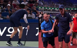 Mučne scene u Šangaju: Sinner nije mogao da hoda, jedva napustio teren