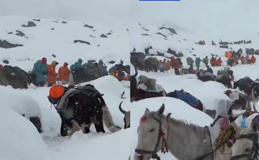 Zarobljeni u snježnoj oluji: U toku evakuacija više od 200 preostalih planinara sa Mont Everesta