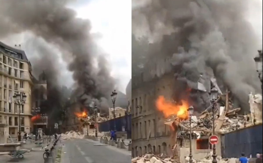Više eksplozija odjeknulo u centru Pariza: Izbio požar blizu kancelarije premijera Francuske