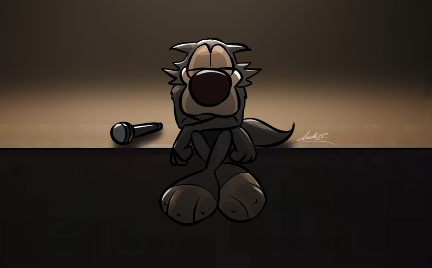 Tužni Vučko na bini: Midhat Kapetanović dirljivo se oprostio od Bešlića ilustracijom i riječima