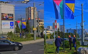 Simbol podrške i prijateljstva: Zastava Palestine zavijorila se u Hrasnom brdu