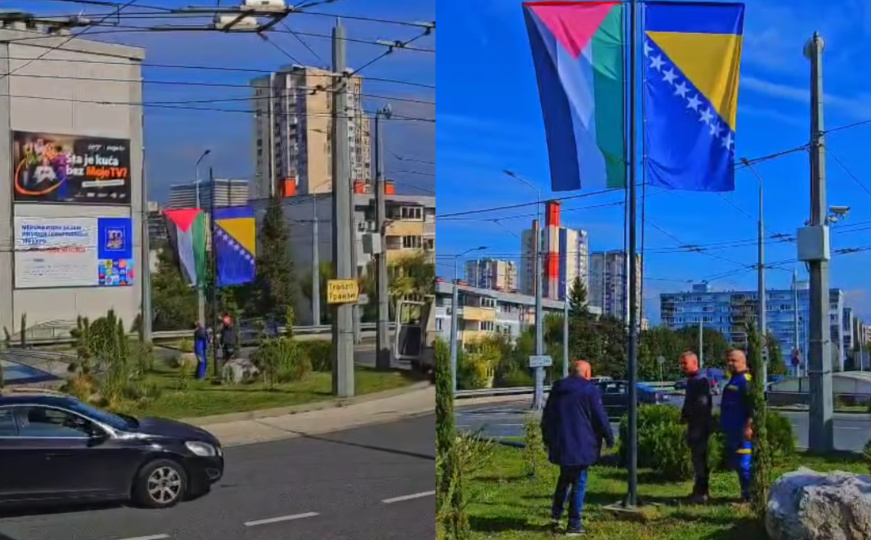 Simbol podrške i prijateljstva: Zastava Palestine zavijorila se u Hrasnom brdu