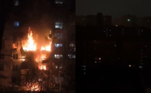 Novi masovni ruski napad na Kijev: Gorio neboder, veći dio grada ostao bez struje