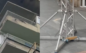 Opasnost u centru Sarajeva: Obrušila se fasada kod Vječne vatre