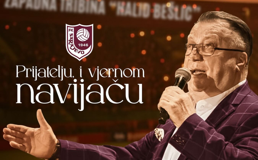 U čast legende: FK Sarajevo nazvao zapadnu tribinu po Halidu Bešliću