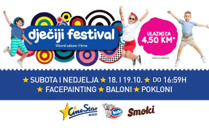 Dječiji festival u Cinestaru od 13. do 19. oktobra: Filmovi po nižim cijenama, zabava i iznenađenja