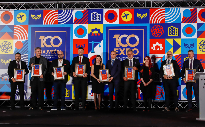 Najuspješnije kompanije i pojedinci iz BiH i regiona nagrađeni na svečanoj ceremoniji '100 Najvećih'