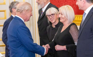 Borjana Krišto na svečanom prijemu kod britanskog kralja Charlesa III