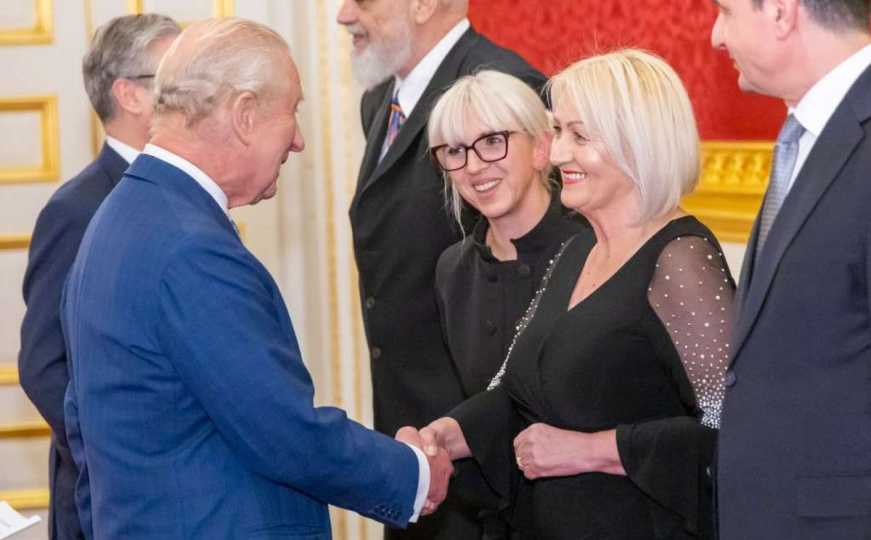 Borjana Krišto na svečanom prijemu kod britanskog kralja Charlesa III