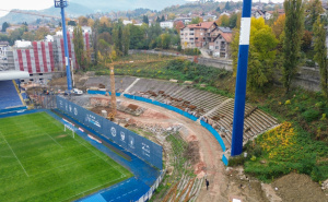 Višemilionski projekat: Pogledajte kako teku radovi na južnoj tribini stadiona Grbavica
