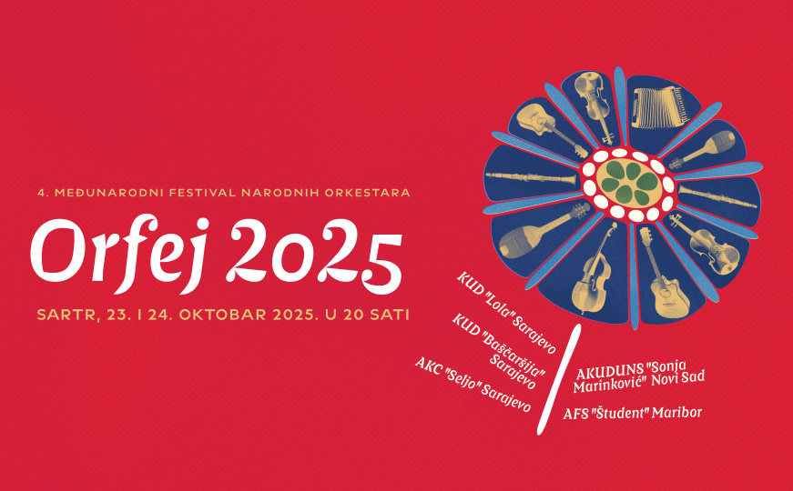 Počinje četvrti Međunarodni festival narodnih orkestara 'Orfej 2025' u SARTR-u!