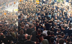 Nakon skandiranja političkih poruka: Navijači Partizana se međusobno potukli