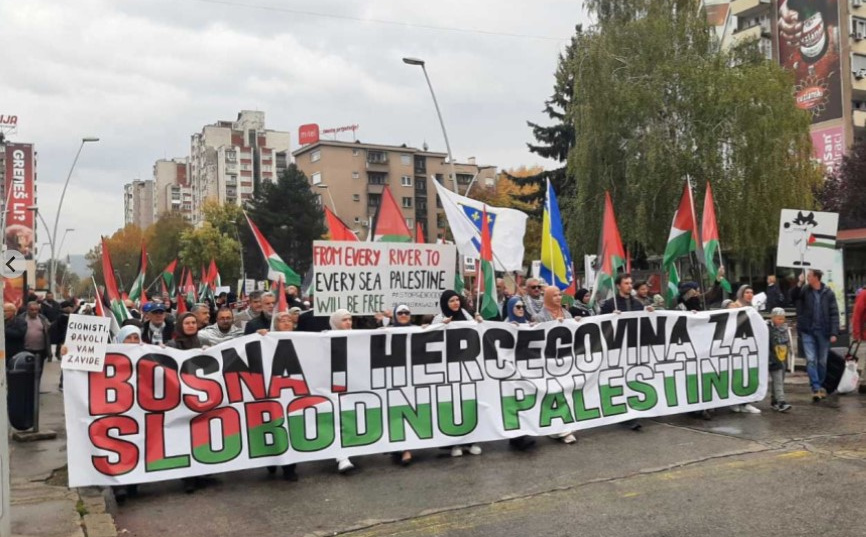 Šetnja za Palestinu u Zenici: 'Primirje je početak, sloboda je cilj'