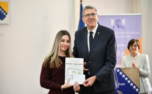 Gradonačelnik Avdić uručio nagrade sarajevskim srednjoškolcima: "Pokazali ste raskošan talenat"