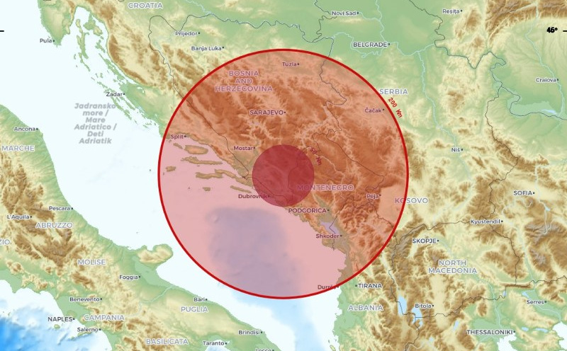 Jači zemljotres na granici BiH i Crne Gore: "Dobro je zatreslo"