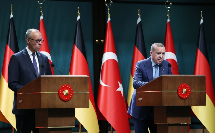 Erdogan na sastanaku sa njemačkim kancelarom: "Zašto ne vidite izraelske zločine u Gazi?"