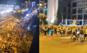 Spektakularan doček studenata u Novom Sadu: Gore baklje, čuju se povici 'Pumpaj'