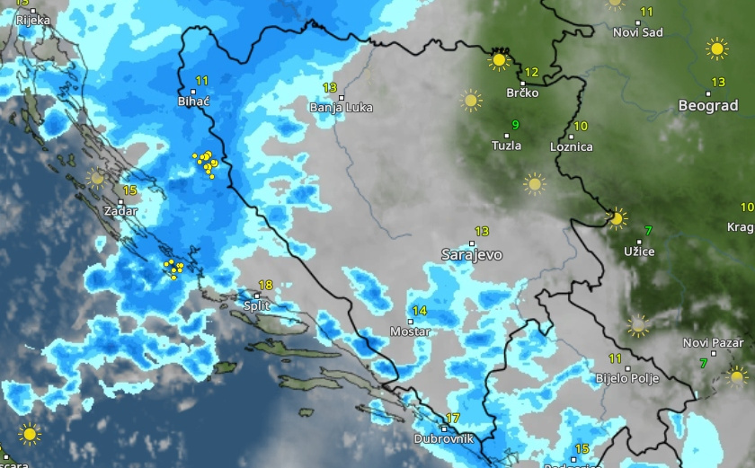 BH Meteo objavio prognozu: Stižu kiša i snijeg, a onda se opet vraća sunce
