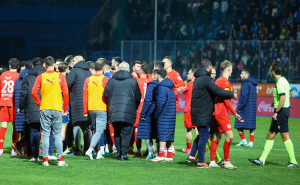 Incident poslije utakmice Velež - Željezničar: Došlo do međusobnog naguravanja igrača oba tima